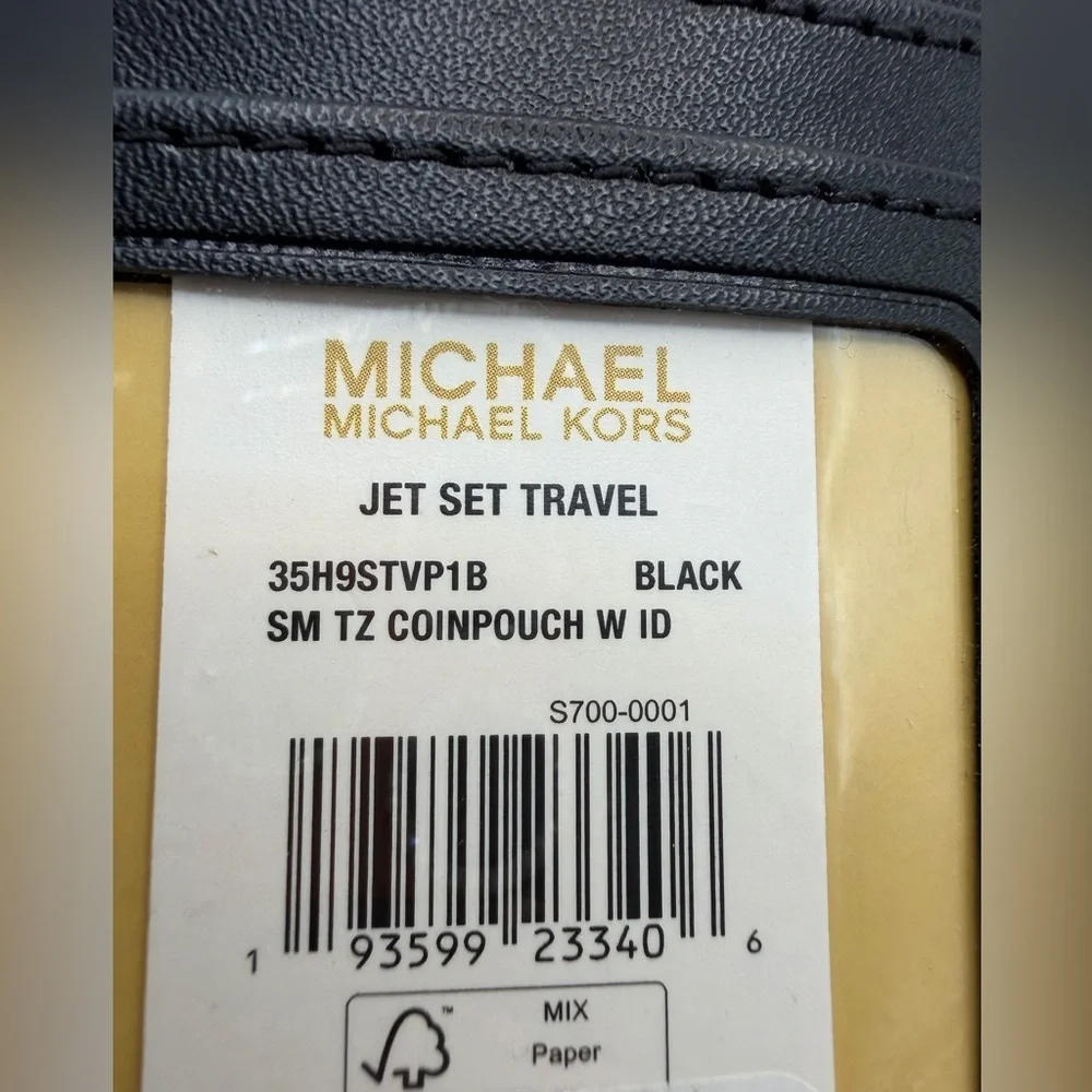 Michael Kors Jet Set Travel Small Logo Coin Pouch w ID window NWT
